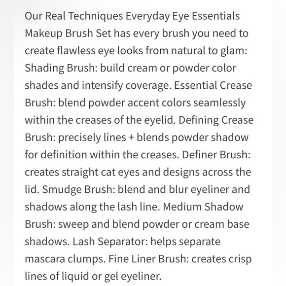 Real Techniques Makeup Brush Set Everyday Eye Essentials - Picture 14 of 14